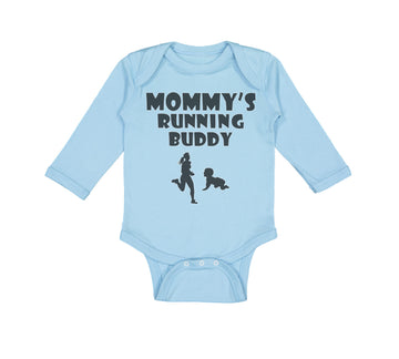 Long Sleeve Bodysuit Baby Mommy's Running Buddy Boy & Girl Clothes Cotton