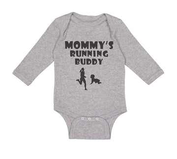 Long Sleeve Bodysuit Baby Mommy's Running Buddy Boy & Girl Clothes Cotton