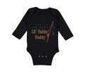 Long Sleeve Bodysuit Baby Grandpas' Lil' Fishing Buddy Grandpa Grandfather
