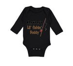 Long Sleeve Bodysuit Baby Grandpas' Lil' Fishing Buddy Grandpa Grandfather - Cute Rascals
