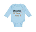 Long Sleeve Bodysuit Baby Grandpas' Lil' Fishing Buddy Grandpa Grandfather