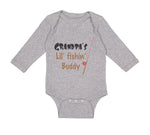 Long Sleeve Bodysuit Baby Grandpas' Lil' Fishing Buddy Grandpa Grandfather - Cute Rascals