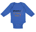 Long Sleeve Bodysuit Baby Grandpas' Lil' Fishing Buddy Grandpa Grandfather
