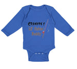 Long Sleeve Bodysuit Baby Grandpas' Lil' Fishing Buddy Grandpa Grandfather - Cute Rascals