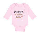 Long Sleeve Bodysuit Baby Grandpas' Lil' Fishing Buddy Grandpa Grandfather - Cute Rascals
