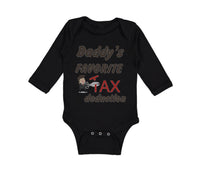 Long Sleeve Bodysuit Baby Daddy's Favorite Tax Deduction Dad Father's Day Funny - Cute Rascals