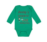 Long Sleeve Bodysuit Baby Daddy's Favorite Tax Deduction Dad Father's Day Funny - Cute Rascals