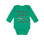 Long Sleeve Bodysuit Baby Daddy's Favorite Tax Deduction Dad Father's Day Funny - Cute Rascals