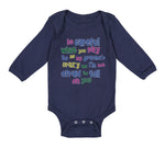 Long Sleeve Bodysuit Baby Careful Say Me Grandma's Crazy Funny Style B Cotton - Cute Rascals