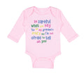 Long Sleeve Bodysuit Baby Careful Say Me Grandma's Crazy Funny Style B Cotton