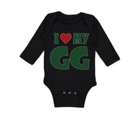 Long Sleeve Bodysuit Baby I Love My Gg Grandma Grandmother Boy & Girl Clothes