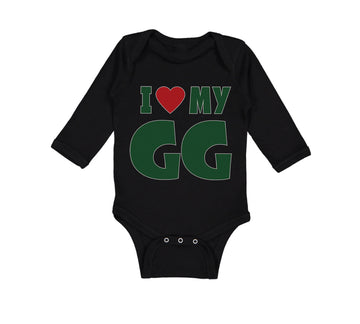 Long Sleeve Bodysuit Baby I Love My Gg Grandma Grandmother Boy & Girl Clothes