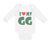Long Sleeve Bodysuit Baby I Love My Gg Grandma Grandmother Boy & Girl Clothes