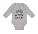 Long Sleeve Bodysuit Baby My Grandpa's Dirt Bike Is Faster than Your Grandpa's!