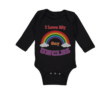 Long Sleeve Bodysuit Baby I Love My Gay Uncles Boy & Girl Clothes Cotton