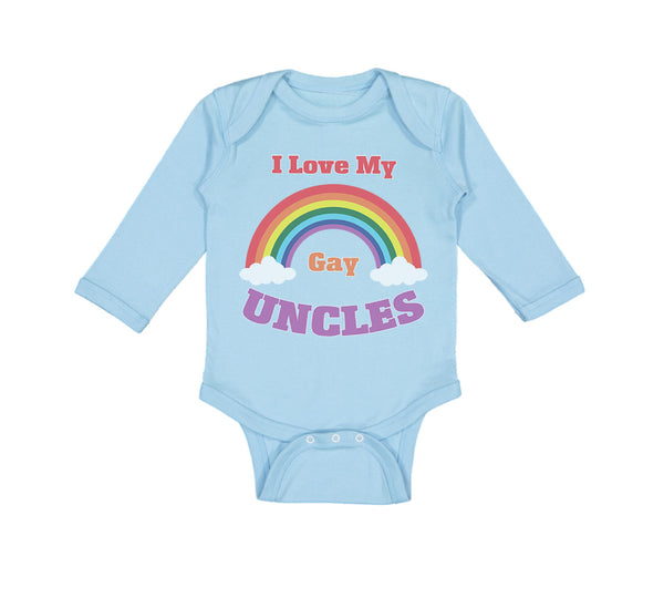 Long Sleeve Bodysuit Baby I Love My Gay Uncles Boy & Girl Clothes Cotton