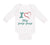 Long Sleeve Bodysuit Baby I Love My Pop Pop Grandfather Grandpa Cotton