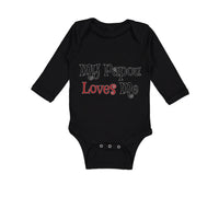 Long Sleeve Bodysuit Baby My Papou Loves Me Grandmother Grandma Cotton