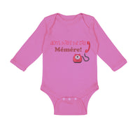 Long Sleeve Bodysuit Baby Don'T Make Me Call Memere Grandmother Grandma Cotton - Cute Rascals