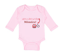 Long Sleeve Bodysuit Baby Don'T Make Me Call Memere Grandmother Grandma Cotton - Cute Rascals