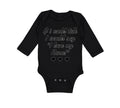 Long Sleeve Bodysuit Baby If I Could Talk I Would Say I Love My Nana Cotton