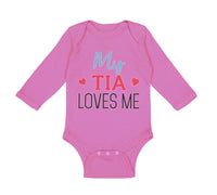 Long Sleeve Bodysuit Baby My Tia Loves Me Boy & Girl Clothes Cotton