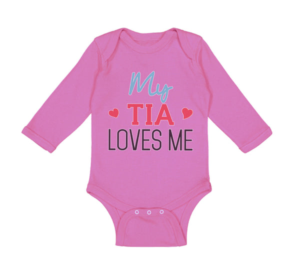 Long Sleeve Bodysuit Baby My Tia Loves Me Boy & Girl Clothes Cotton