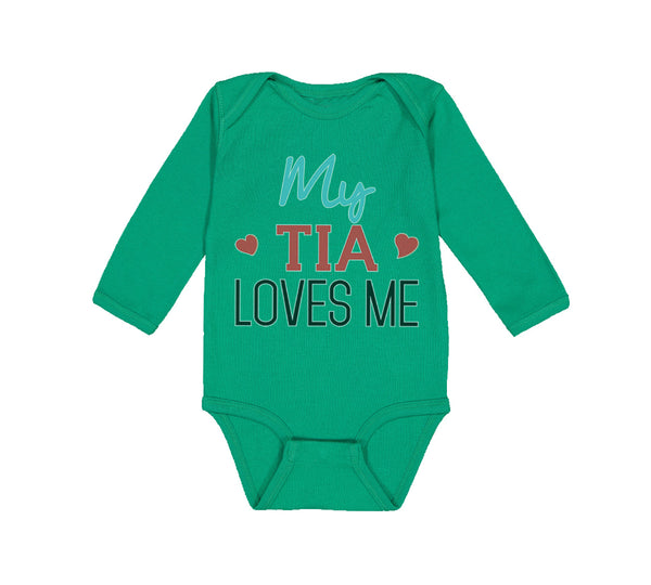 Long Sleeve Bodysuit Baby My Tia Loves Me Boy & Girl Clothes Cotton