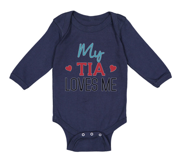 Long Sleeve Bodysuit Baby My Tia Loves Me Boy & Girl Clothes Cotton