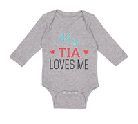 Long Sleeve Bodysuit Baby My Tia Loves Me Boy & Girl Clothes Cotton