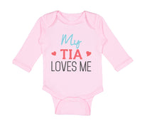 Long Sleeve Bodysuit Baby My Tia Loves Me Boy & Girl Clothes Cotton