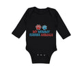 Long Sleeve Bodysuit Baby My Mommy Rescues Animals Mom Mothers Day Cotton