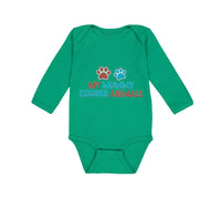 Long Sleeve Bodysuit Baby My Mommy Rescues Animals Mom Mothers Day Cotton