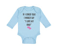 Long Sleeve Bodysuit Baby Talk Say Love My Oma Grandmother Grandma Cotton