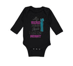 Long Sleeve Bodysuit Baby My Hero Wears Scrubs and I Call Her Mommy Doctor Nurse
