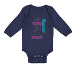 Long Sleeve Bodysuit Baby My Hero Wears Scrubs and I Call Her Mommy Doctor Nurse