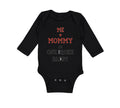 Long Sleeve Bodysuit Baby Me + Mommy = 1 Broke Daddy Funny Humor Style C Cotton