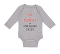 Long Sleeve Bodysuit Baby Me + Mommy = 1 Broke Daddy Funny Humor Style C Cotton