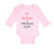 Long Sleeve Bodysuit Baby Me + Mommy = 1 Broke Daddy Funny Humor Style C Cotton