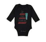 Long Sleeve Bodysuit Baby My Hero Wears Scrubs I Call Her Mommy Doctor Nurse