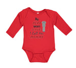 Long Sleeve Bodysuit Baby My Hero Wears Scrubs I Call Her Mommy Doctor Nurse