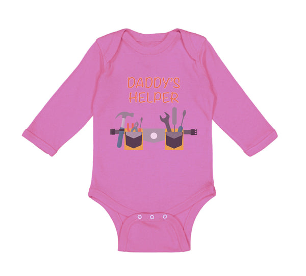 Long Sleeve Bodysuit Baby Daddy's Helper Dad Father's Day Boy & Girl Clothes - Cute Rascals