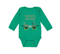 Long Sleeve Bodysuit Baby Daddy's Helper Dad Father's Day Boy & Girl Clothes - Cute Rascals
