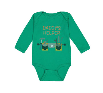 Long Sleeve Bodysuit Baby Daddy's Helper Dad Father's Day Boy & Girl Clothes