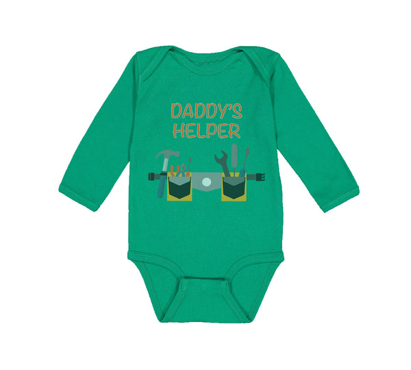 Long Sleeve Bodysuit Baby Daddy's Helper Dad Father's Day Boy & Girl Clothes - Cute Rascals