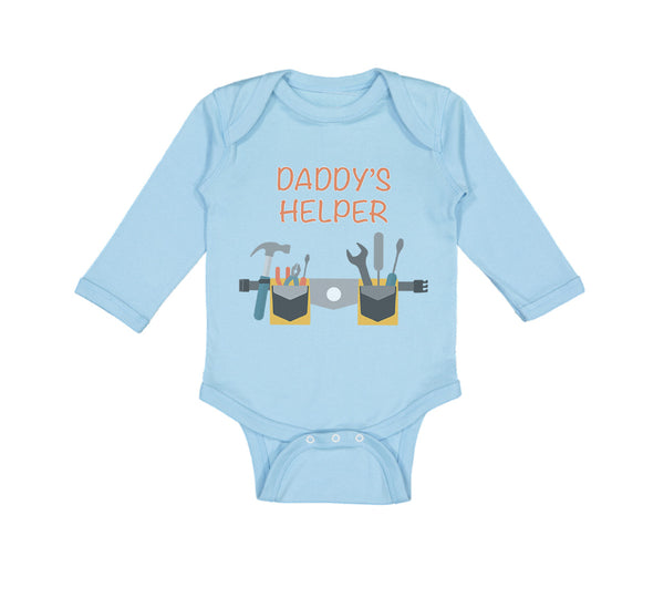 Long Sleeve Bodysuit Baby Daddy's Helper Dad Father's Day Boy & Girl Clothes - Cute Rascals