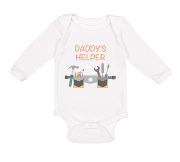 Long Sleeve Bodysuit Baby Daddy's Helper Dad Father's Day Boy & Girl Clothes