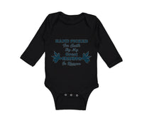 Long Sleeve Bodysuit Baby Hand Picked for Earth by My Great Grandpa in Heaven - Cute Rascals