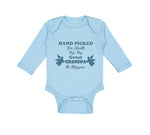 Long Sleeve Bodysuit Baby Hand Picked for Earth by My Great Grandpa in Heaven - Cute Rascals