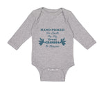 Long Sleeve Bodysuit Baby Hand Picked for Earth by My Great Grandpa in Heaven - Cute Rascals